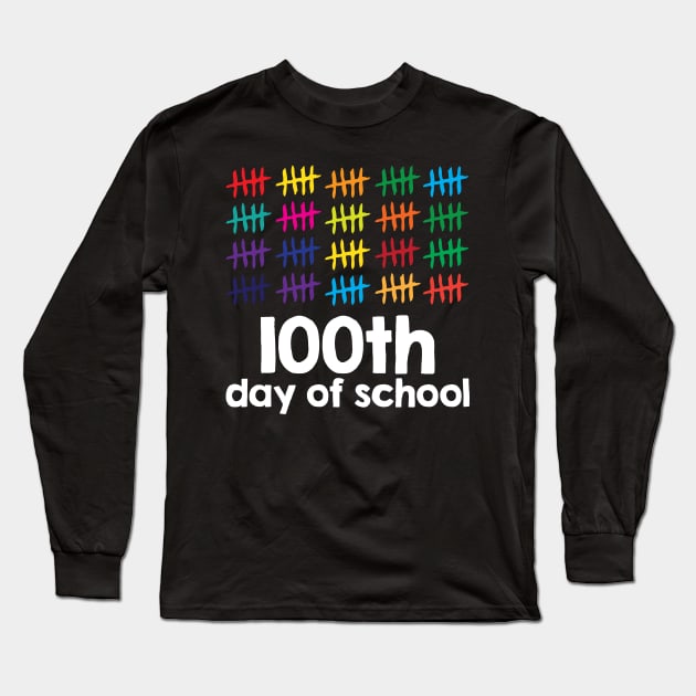 100th Day of School Long Sleeve T-Shirt by albanyretro